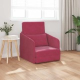 Canapea Pat 2 &icirc;n 1 Bordo 65x80x83 cm Catifea