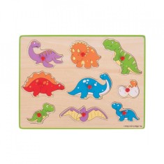 Puzzle din lemn incastru - Dinozauri