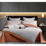 Lenjerie de Pat din Matase cu 6 Piese Pentru Pat Dublu - SUZ102