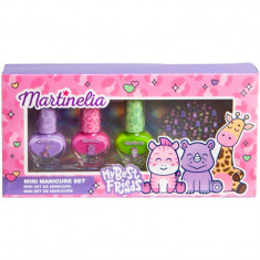 Martinelia My Best Friends Nail Polish & Stickers set de lacuri de unghii pentru copii 3x4 ml
