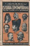 I. IONASCU - ISTORIA CONTIMPORANA PENTRU CLASA III-A SECUNDARA ( 1939 )