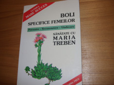 MARIA TREBEN - BOLI SPECIFICE FEMEILOR ( format mai mare, ilustrata ) * foto