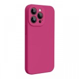 Lemontti Husa Liquid Silicon MagCharge iPhone 15 Pro Roze (protectie 360&deg;, material fin, captusit cu microfibra)