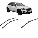 Cumpara ieftin Set 3 stergatoare MERCEDES-BENZ GLC (X253) din 2015-2022, pentru parbriz si luneta fata si spate auto, Bosch Aerotwin-Aerotwin, din cauciuc siliconat