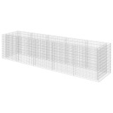 Cumpara ieftin Strat inaltat gabion, 450 x 90 x 100 cm, otel galvanizat
