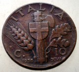 1.650 ITALIA VITTORIO EMANUELE III 10 CENTESIMI 1938 R, Europa, Bronz