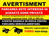 Placuta avertisment pentru parcarea neregulamentară