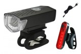 Kit Bicicleta Lampa Frontala LED + Lampa Stop LED ZD41B AVX-ZD41B