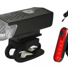 Kit Bicicleta Lampa Frontala LED + Lampa Stop LED ZD41B AVX-ZD41B