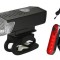 Kit Bicicleta Lampa Frontala LED + Lampa Stop LED ZD41B AVX-ZD41B