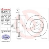 Set disc frana Mazda Cx-7 (Er) 06.06-12.14, Cx-9 (Tb) 09.06-, Spate, 325X18mm, ventilat, BREMBO