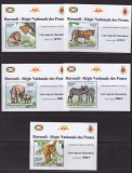 128-BURUNDI-1-5 colite ANIMALE-LISTA ROSIE A MAMIFERELOR=lei,tigri,rinoceri,