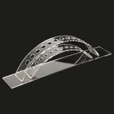 Suport Organizator Acrilic &ndash; 12 Sloturi &ndash; Transparent &ndash; Pentru Birou, Pensule
