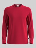 Cumpara ieftin Tricou cu maneca lunga barbati si decolteu la baza gatului, Regular fit, Rosu, S
