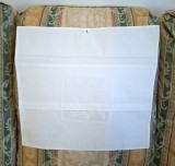 Fata de pernuta, Vintage din bumbac cu broderie crosetata manual, aplicata.