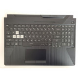 Carcasa superioara cu tastatura palmrest Laptop Gaming, Asus, TUF F15 FX506HF, FX506HCB, FX506HE-2A, 90NR0703-R30UI1, ilumianta, RGB, layout US
