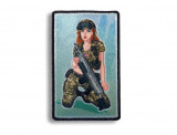WOVEN PATCH PINUP GIRL ARMY RANGER