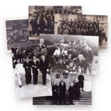 Colecție de 5 fotografii de epocă și 18 reproduceri fotografice din adolescența lui Geo Dumitrescu