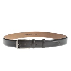 Curea neagra din piele cu catarama dreptunghiulara