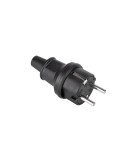 Stecher 16A 250V IP44 negru 2237 Kemot
