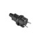 Stecher 16A 250V IP44 negru 2237 Kemot