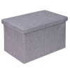 Taburet din Lemn MDF cu Spatiu de Depozitare, 45x30x30 cm &ndash; Ideal pentru CD-uri, Reviste si Accesorii