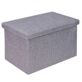 Taburet din Lemn MDF cu Spatiu de Depozitare, 45x30x30 cm &ndash; Ideal pentru CD-uri, Reviste si Accesorii