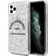 Husa Cover Karl Lagerfeld Glitter pentru iPhone 11 Pro Max Silver foto