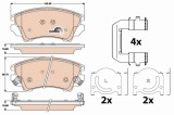 TRW GDB1783 COTEC set placute frana,frana disc
