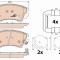 TRW GDB1783 COTEC set placute frana,frana disc