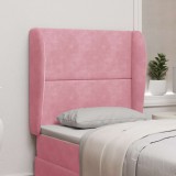 vidaXL Ureche pentru Tăblie Roz 80 x 23 x 6 cm Catifea 346575