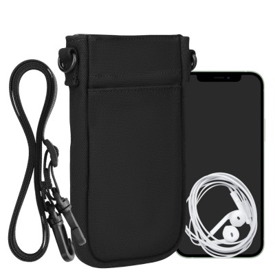 Husa Universala Kwmobile pentru telefon, Marime XXL - 7 inch, Negru, Textil, KWM0000199C002C foto