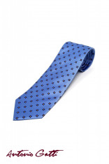 Cravata Matase Bleu Mozaic CR008-105 foto