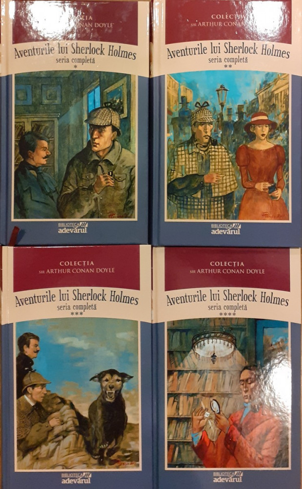 Aventurile lui Sherlock Holmes 4 volume, Arthur Conan Doyle | Okazii.ro
