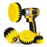 Perie SET 3 PERII nailon de pus la BORMASINA curatare tapiterie rotunda ROTATIVA