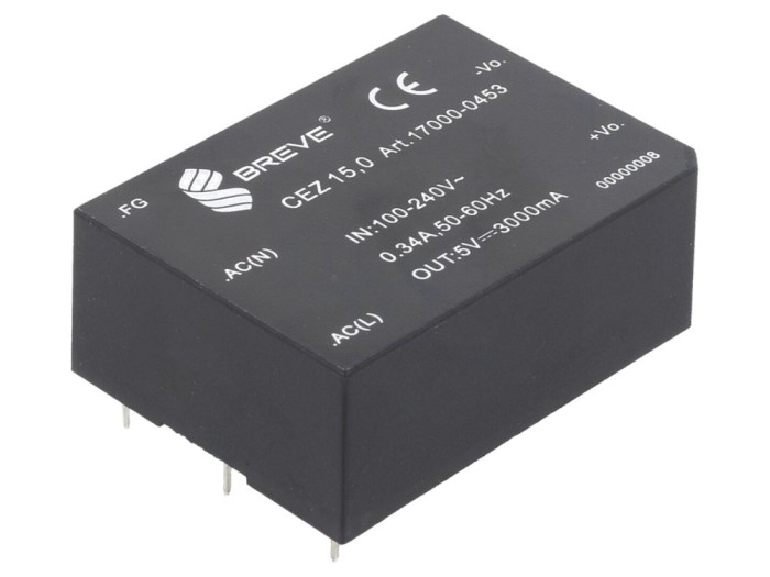 Convertor AC/DC 15W 5VDC