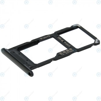 Huawei P smart 2019 (POT-L21 POT-LX1) Tavă Sim + tavă MicroSD negru la miezul nopții 51661KQC foto