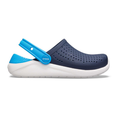 Saboti Crocs Kids&amp;#039; LiteRide Clog Albastru - Navy/White foto