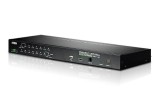 Switch KVM Aten, Raft pentru montat echipamente 1U Negru, Numar de calculatoare: 256, Tastatura de tip port: USB, PS 2 Mouse tip de port: USB, PS 2 Vi