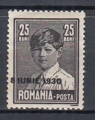 ROMANIA 1930 LP 83 g REGELE MIHAI I SUPRATIPAR 8 IUNIE 1930 STARE MNH