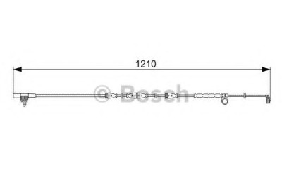 Senzor de avertizare,uzura placute de frana LAND ROVER RANGE ROVER SPORT (LS) (2005 - 2013) BOSCH 1 987 473 054 foto