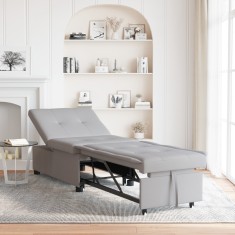 vidaXL Canapea extensibilă 3 &icirc;n 1 &icirc;n gri nor
