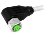 Cablu Conectare M12 8PIN Unghi 3m 30VAC 2A PUR