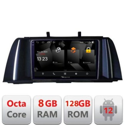 Navigatie Seria 5 F10 2010-2012 CIC Android Octa Core Qualcomm 2K Qled 8+128 DTS DSP 360 4G Optical CarStore Technology foto
