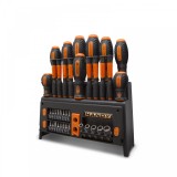 HANDY &ndash; Set surubelnite 39 piese cu suport