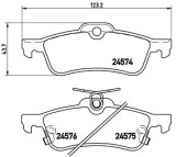 BREMBO P 83 087 PRIME LINE set placute frana,frana disc