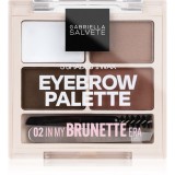 Gabriella Salvete Eyebrow Palette set pentru sprancene perfecte culoare 02 In My Brunette Era 5.2 g