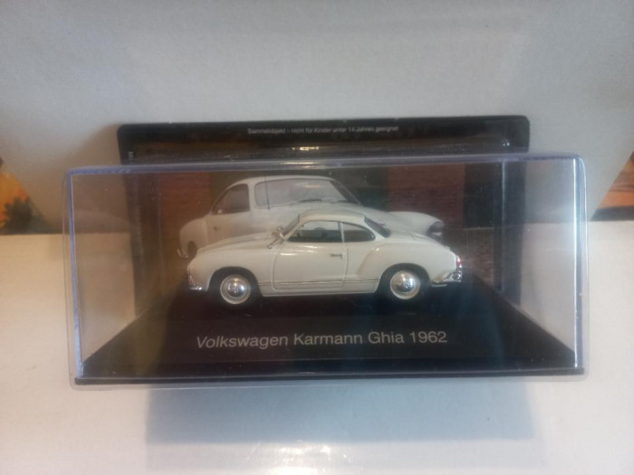 Macheta Volkswagen Karmann Ghia - 1962 1:43 Deagostini Volkswagen