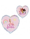 Balon folie inima Barbie 2 fete 45 cm