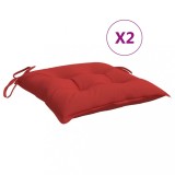 Cumpara ieftin Perne de scaun, 2 buc., rosu, 40x40x7 cm, textil oxford